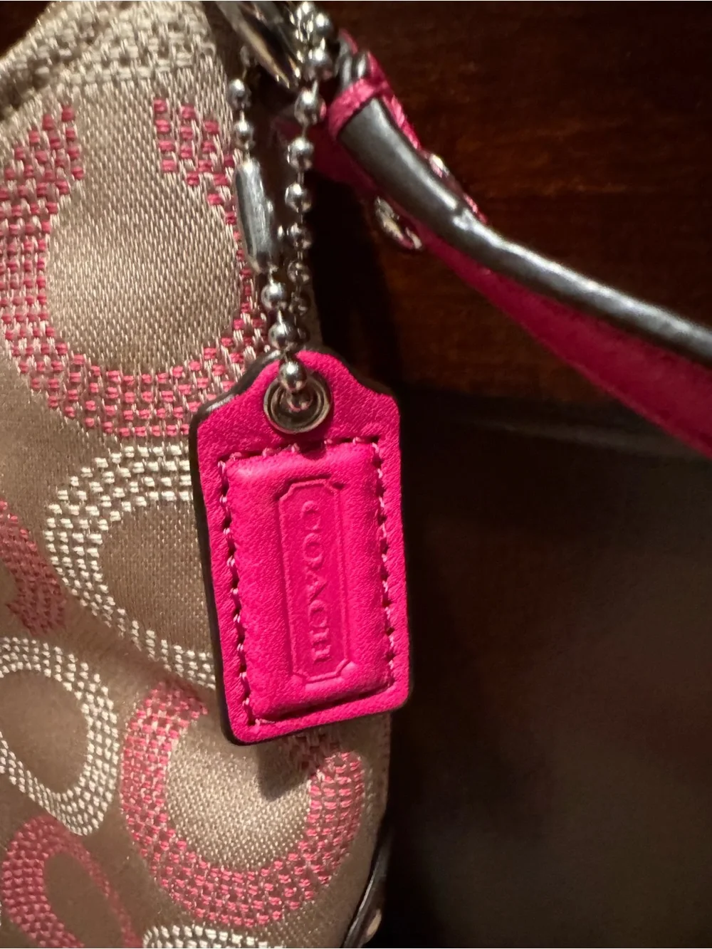 Coach Ashley Dotted Op Art crossbody